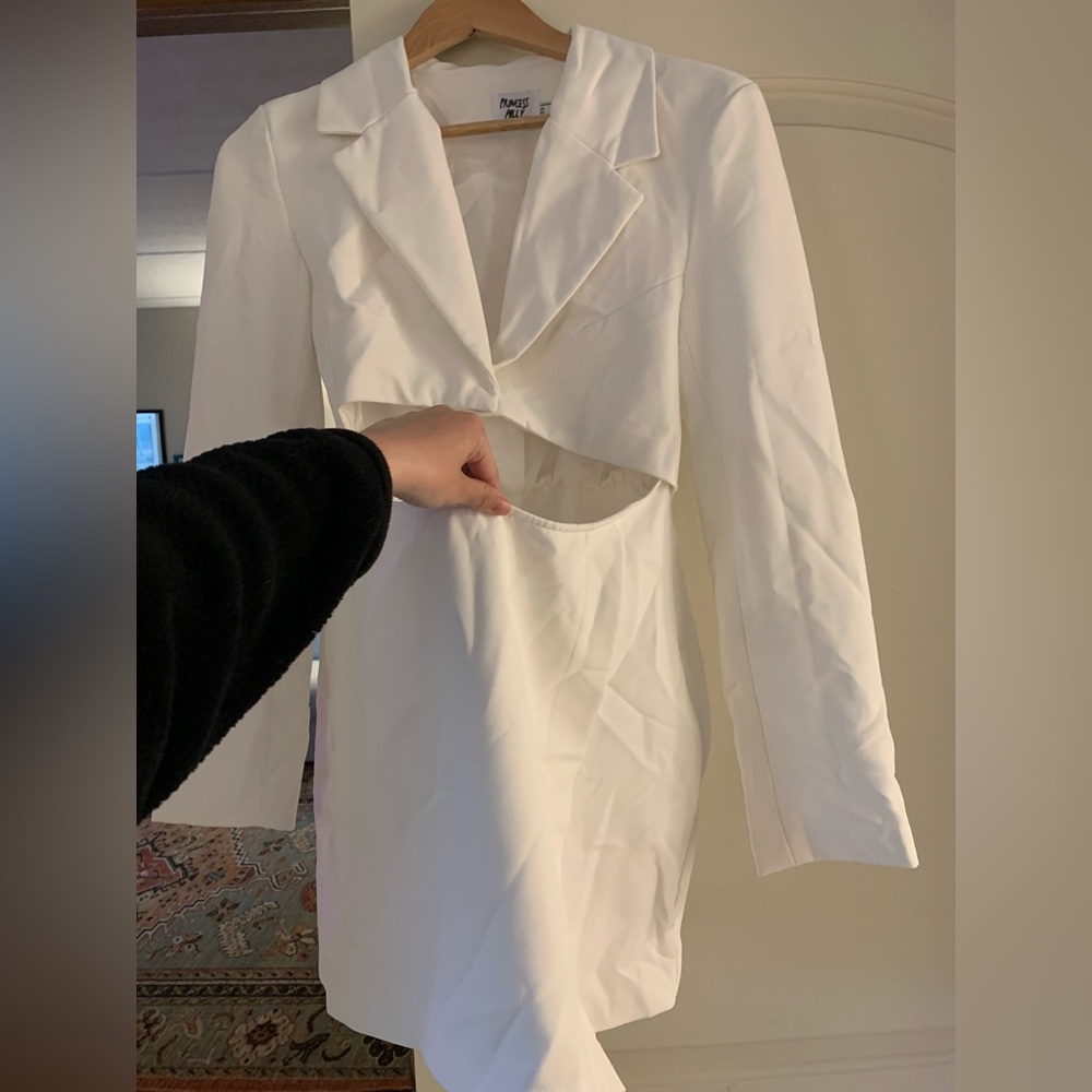 White Blazer Dress
